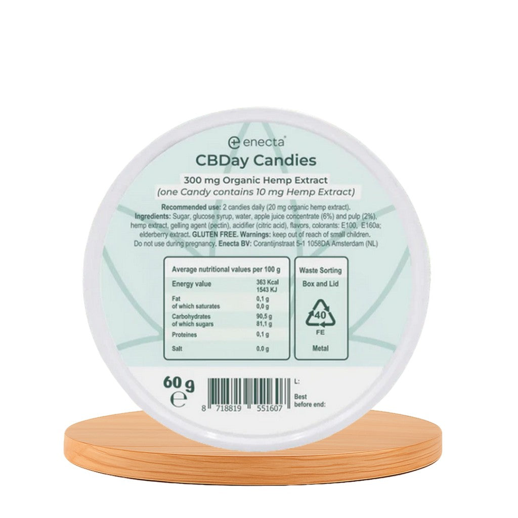 Gomas de CBD para combater o stress e a ansiedade, 60g