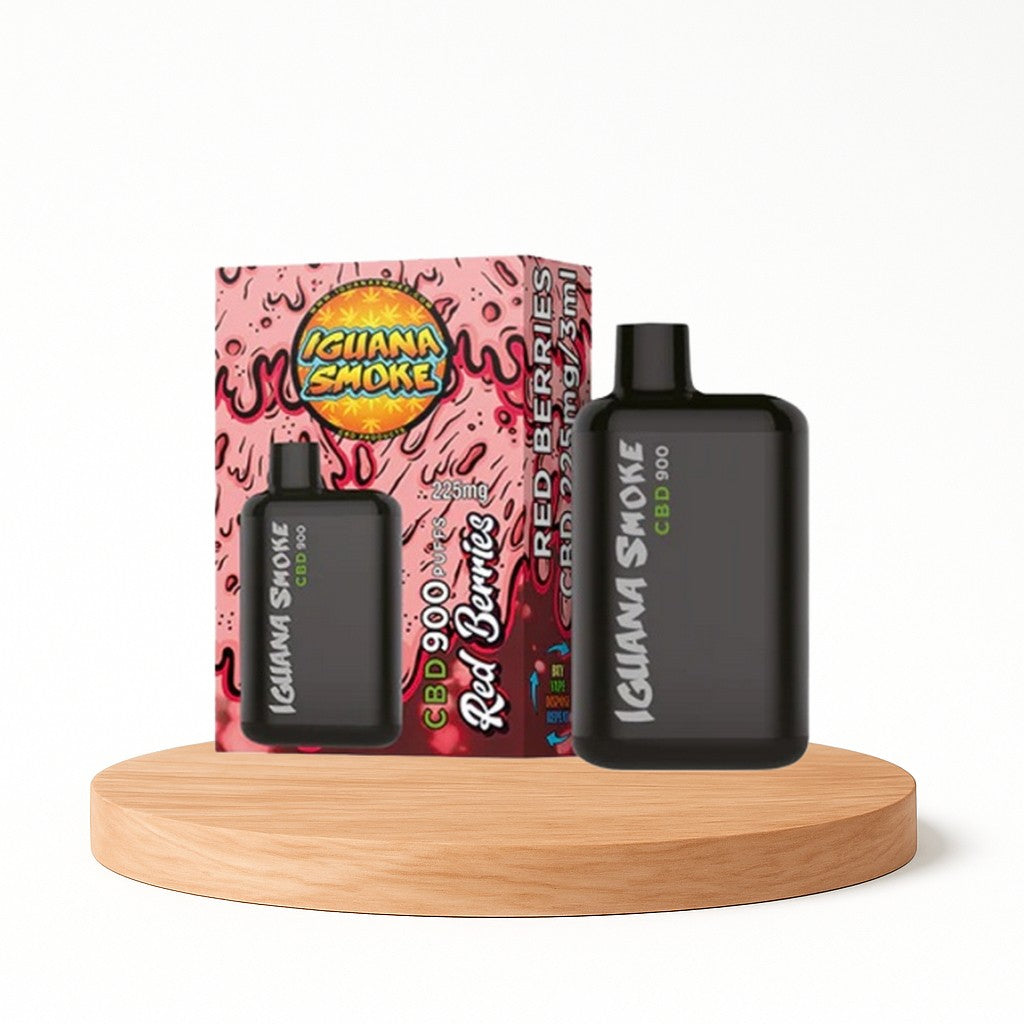 Vape de CBD 225mg, Red Berries, Iguana Pocket, 3ml
