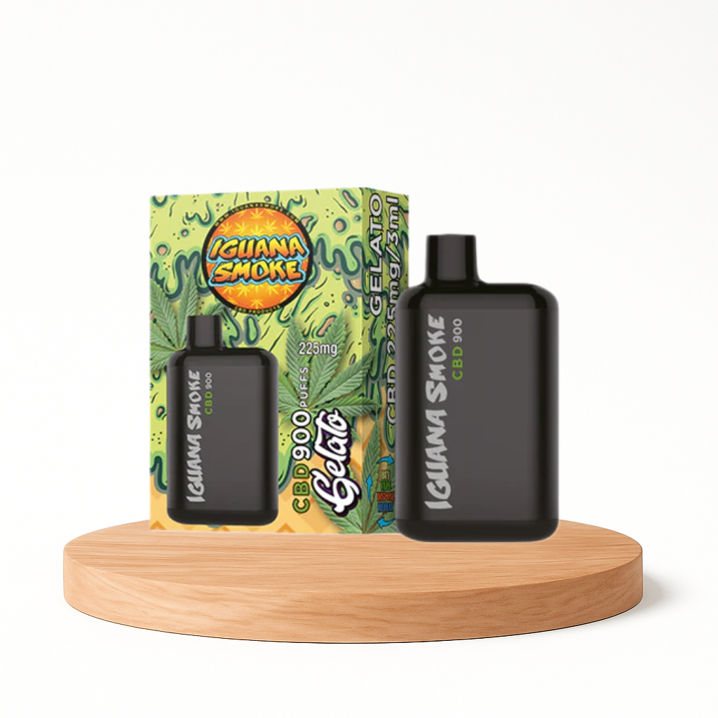 Vape de CBD 225mg, Gelato, Iguana Pocket, 3ml