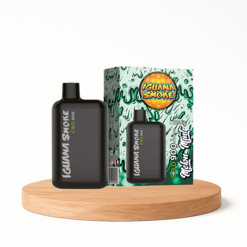 Vape de CBD 225mg, Melon Mint, Iguana Pocket, 3ml