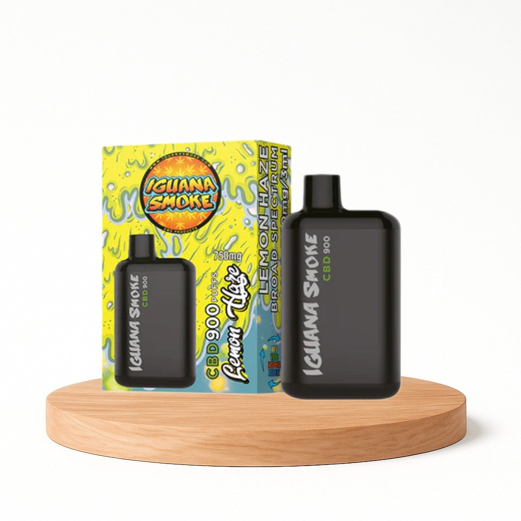 Vape de CBD 750mg Broad Spectrum, Lemon Haze, Iguana Pocket, 3ml