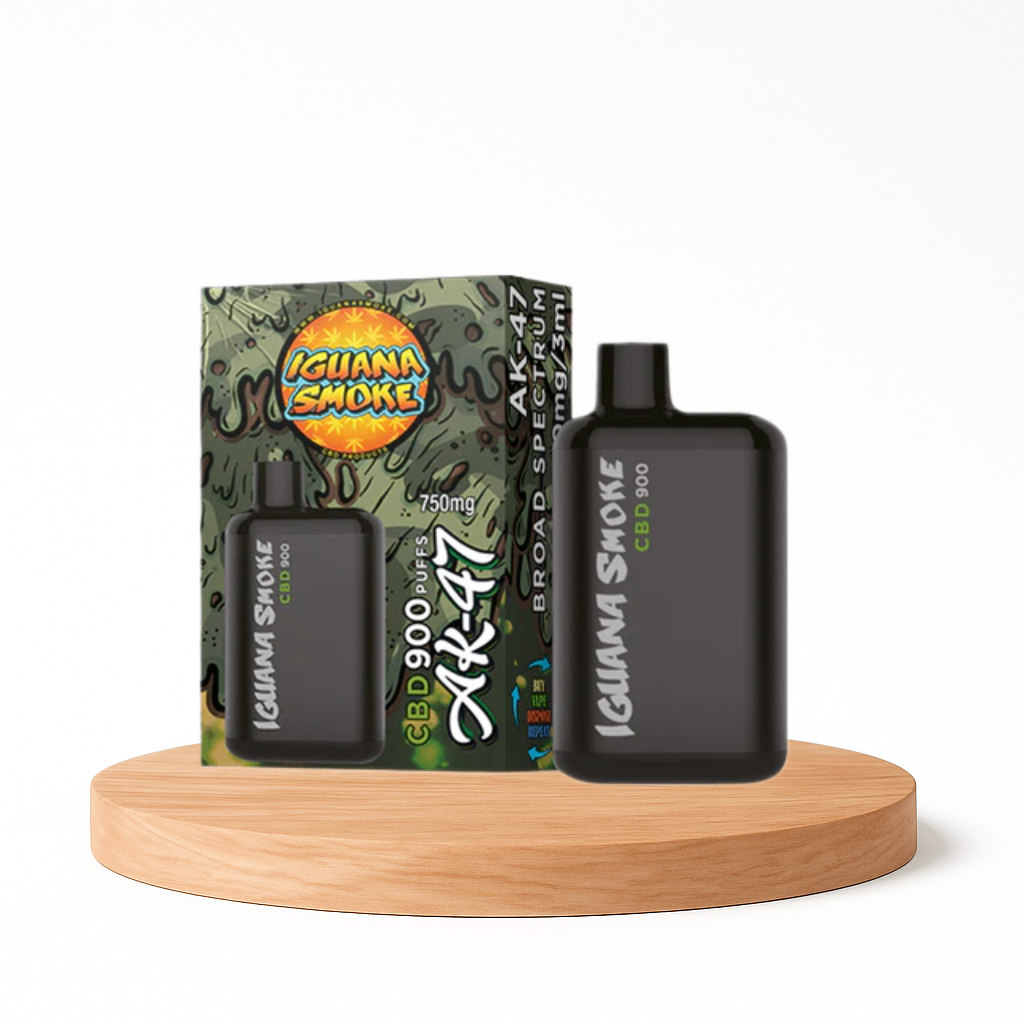 Vape de CBD 750mg Broad Spectrum, AK-47, Iguana Pocket, 3ml