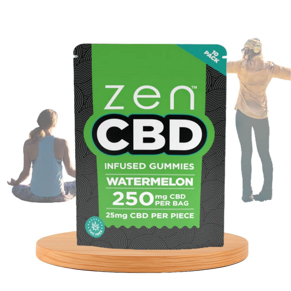 Gomas de CBD ZEN, Melancia, 250 mg