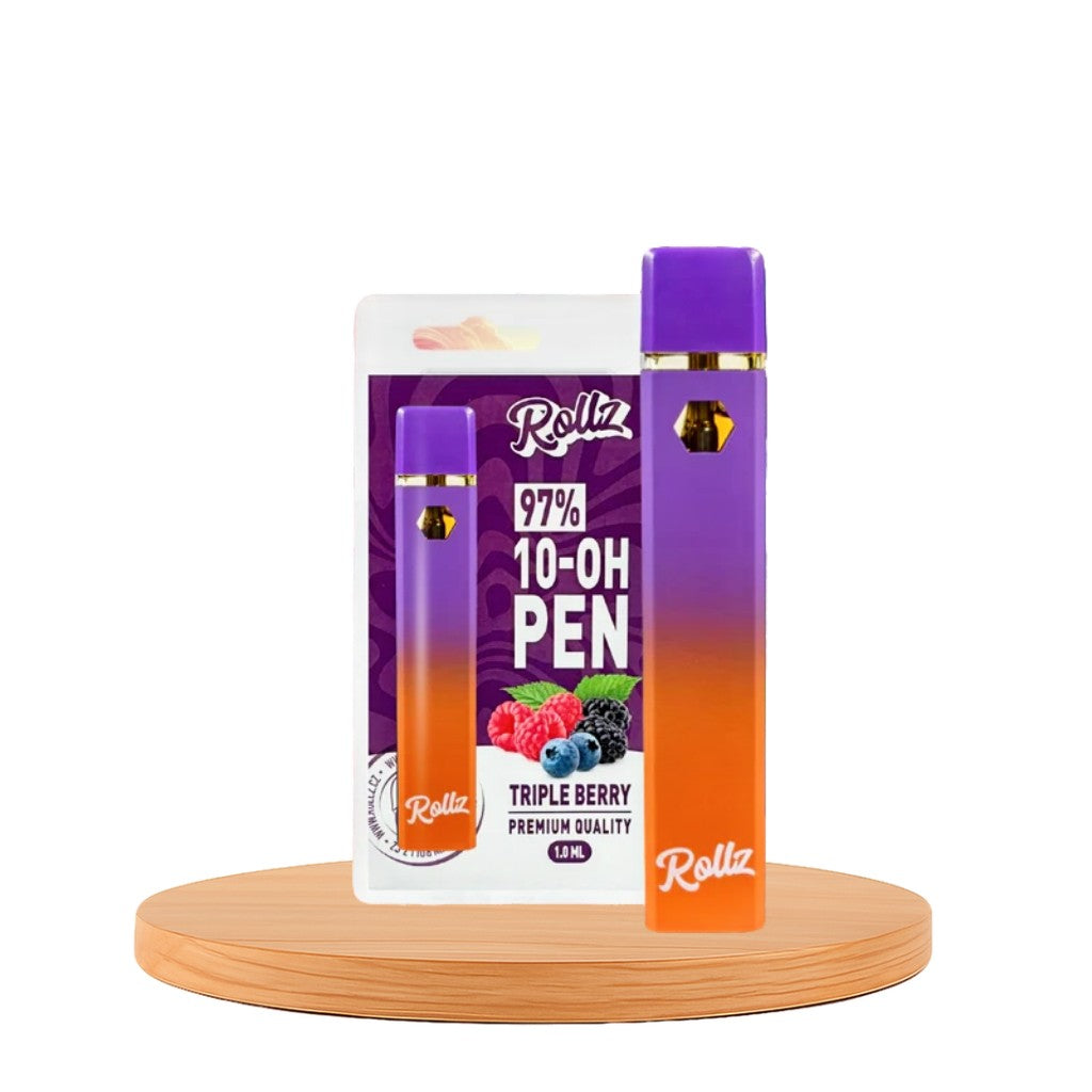 Vape de 10-OH 97%, Triple Berry, Caneta Descartável Rollz 2ml/1ml