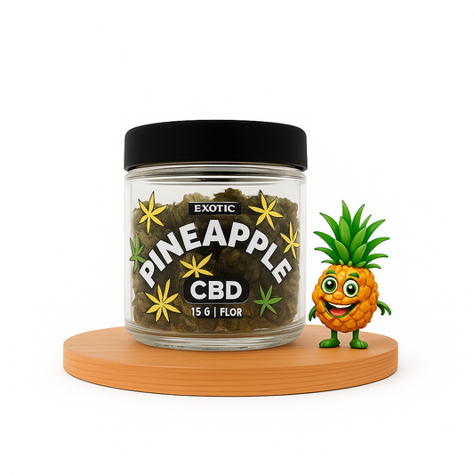 Flor de CBD Pineapple Express, 15 Gramas