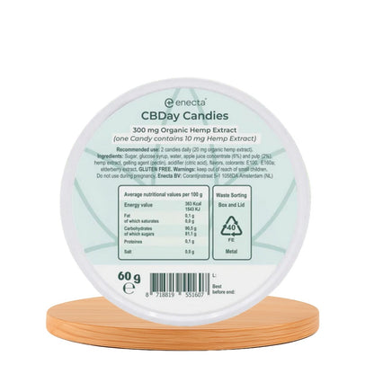 Gomas de CBD para combater o stress e a ansiedade, 60g