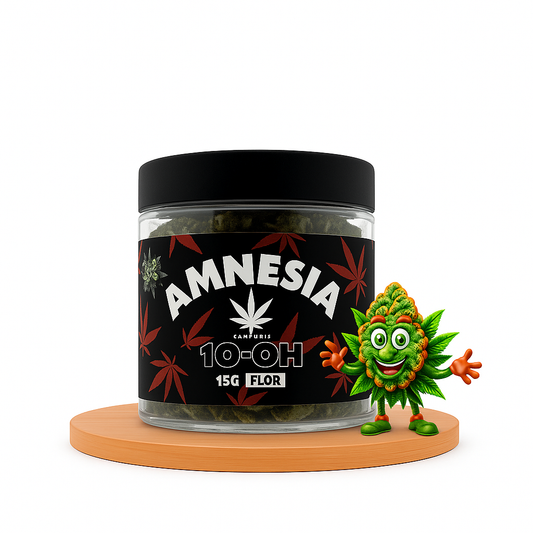 Flor de 10-OH Amnesia 50%, 15 Gramas