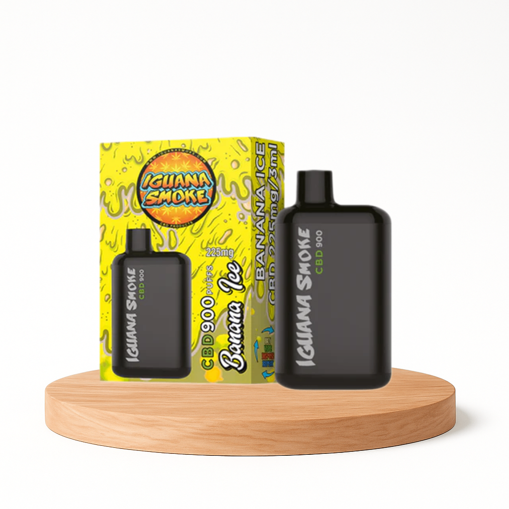 Vape de CBD 225mg, Banana Ice, Iguana Pocket, 3ml