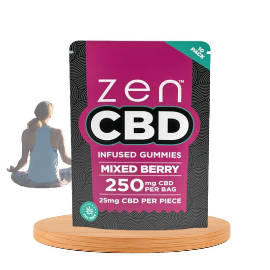 Gomas de CBD ZEN, Frutos Vermelhos Mix, 250 mg