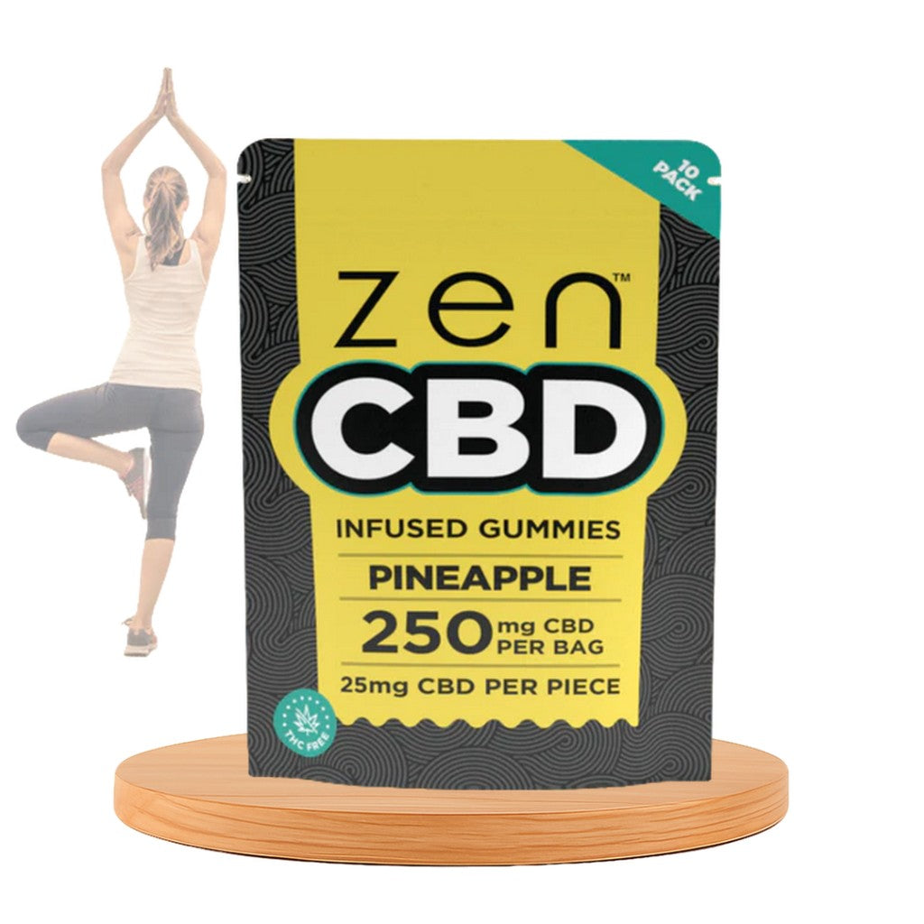 Gomas de CBD ZEN, Ananás, 250 mg