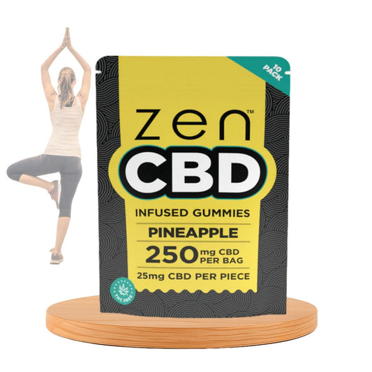 Gomas de CBD ZEN, Ananás, 250 mg