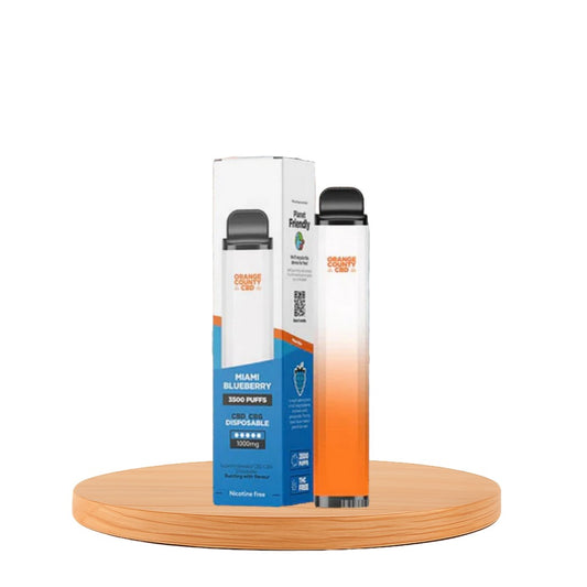 Vape de CBD e CBG Mirtilo, Caneta Descartável 1000mg 3500 puffs