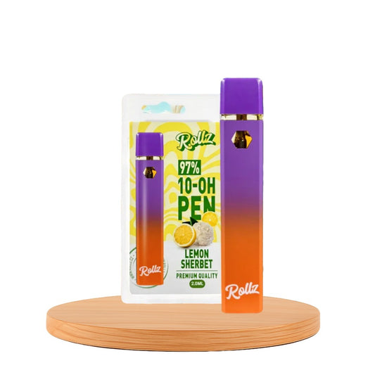 Vape de 10-OH 97%, Limão, Caneta Descartável Rollz 2ml/1ml