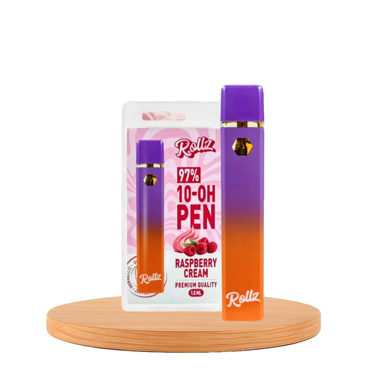 Vape de 10-OH 97%, Framboesa, Caneta Descartável Rollz 2ml/1ml