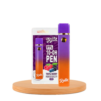 Vape de 10-OH 97%, Triple Berry, Caneta Descartável Rollz 2ml/1ml