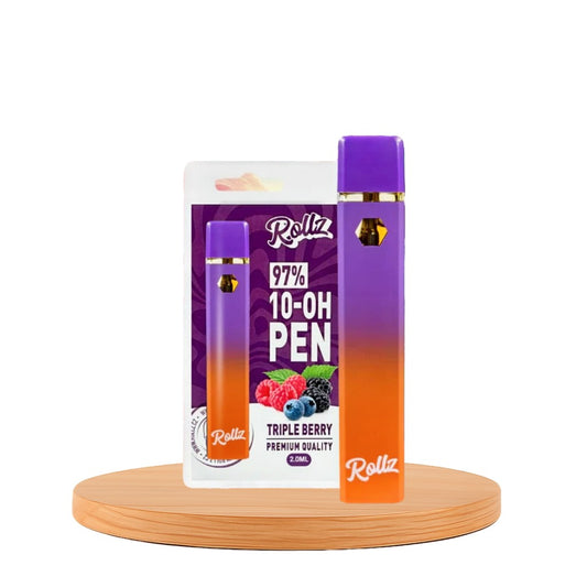 Vape de 10-OH 97%, Triple Berry, Caneta Descartável Rollz 2ml/1ml