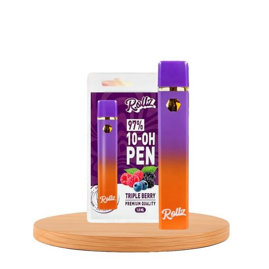 Vape de 10-OH 97%, Triple Berry, Caneta Descartável Rollz 2ml/1ml