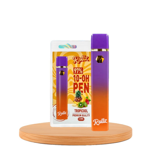 Vape de 10-OH 97%, Tropicool, Caneta Descartável Rollz 2ml/1ml