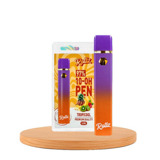 Vape de 10-OH 97%, Tropicool, Caneta Descartável Rollz 2ml/1ml