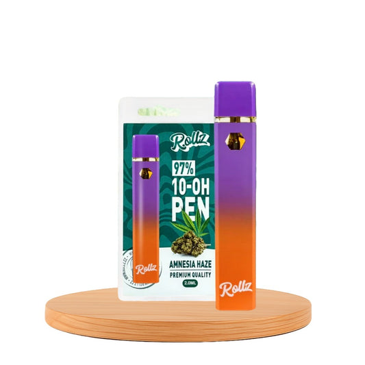 Vape de 10-OH 97%, Amnesia Haze, Caneta Descartável Rollz 2ml/1ml