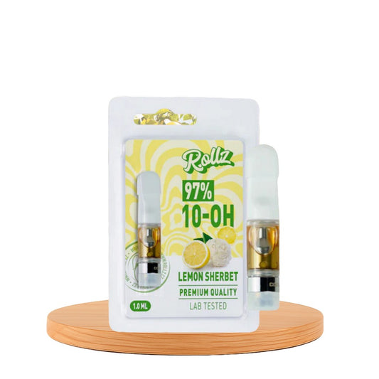 Vape Cartucho/Cartridges de 10-OH 97%, Gelado de Limão, 1ml